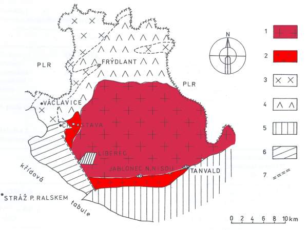 Černá Studnice - rozšíření tanvaldského granitu