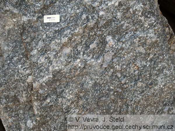 Kaplice - porfyrická textura granitu