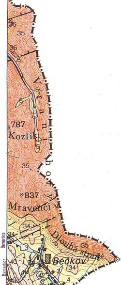 Krlovec - geologick mapa 04-31