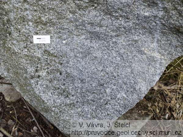 Lipnice - textura dvojslídného granitu typ Lipnice