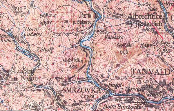 Smržovka - geologická mapa