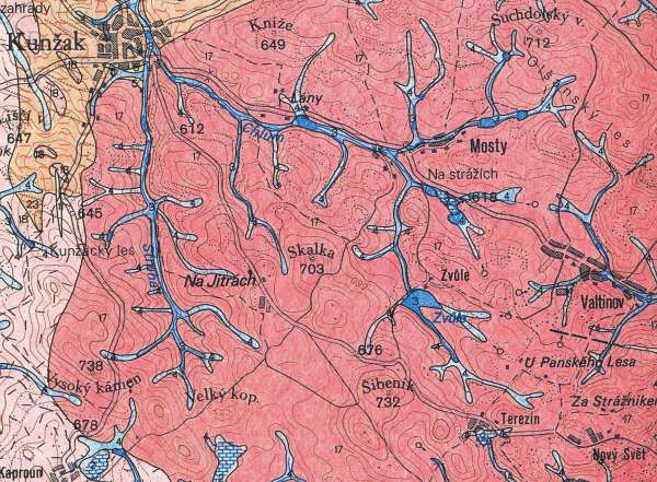 Terezn - geologick mapa list Jindichv Hradec